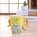 Decorative ceramic animal mug,ceramic dog mug for wholesale